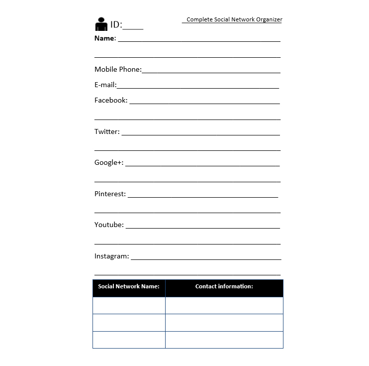 social network organizer web