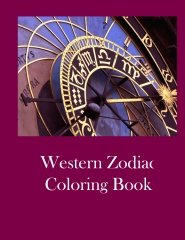 Western Zodiac Coloring Book - Cover
