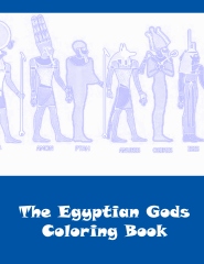 The Egyptian Gods Coloring Book - Front cover