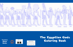 The Egyptian Gods Coloring Book - Full cover