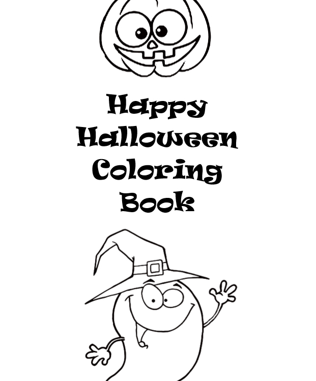 Happy Halloween coloring book - interior - 1