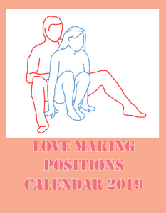 Love Making Positions Calendar 2019 - Front Cover