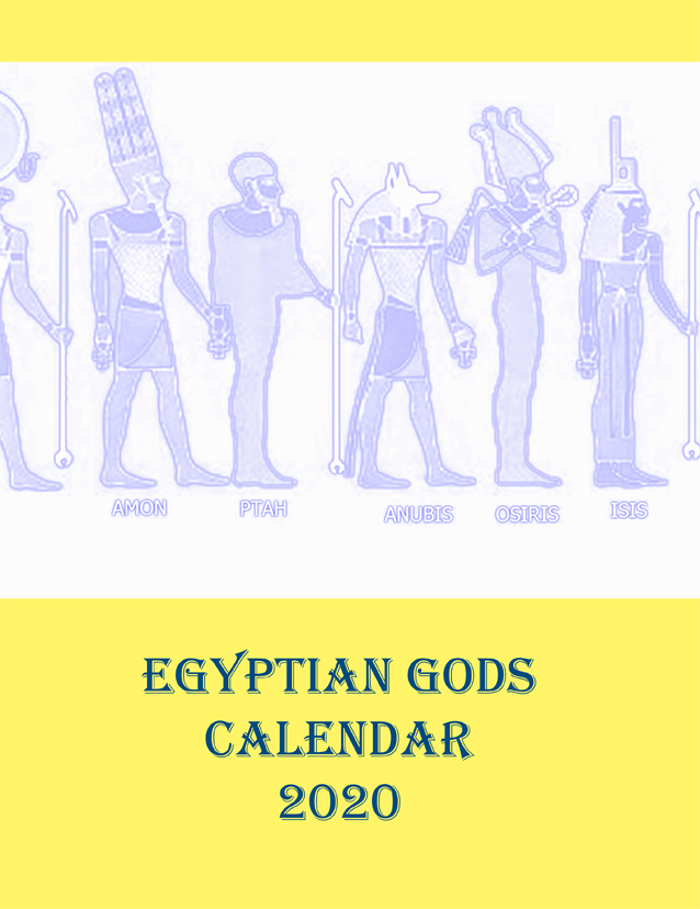 Egyptian Gods Calendar 2020 - Book Cover