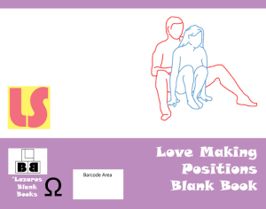 Love Making Positions Blank Book - Full Cover