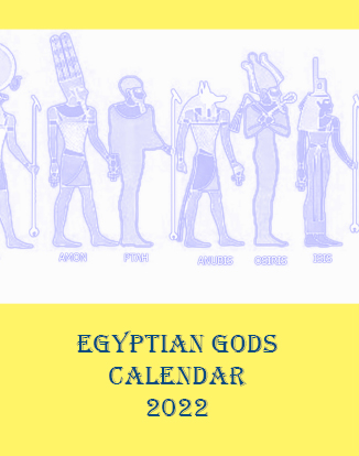 Egyptian Gods Calendar 2022 - Front cover
